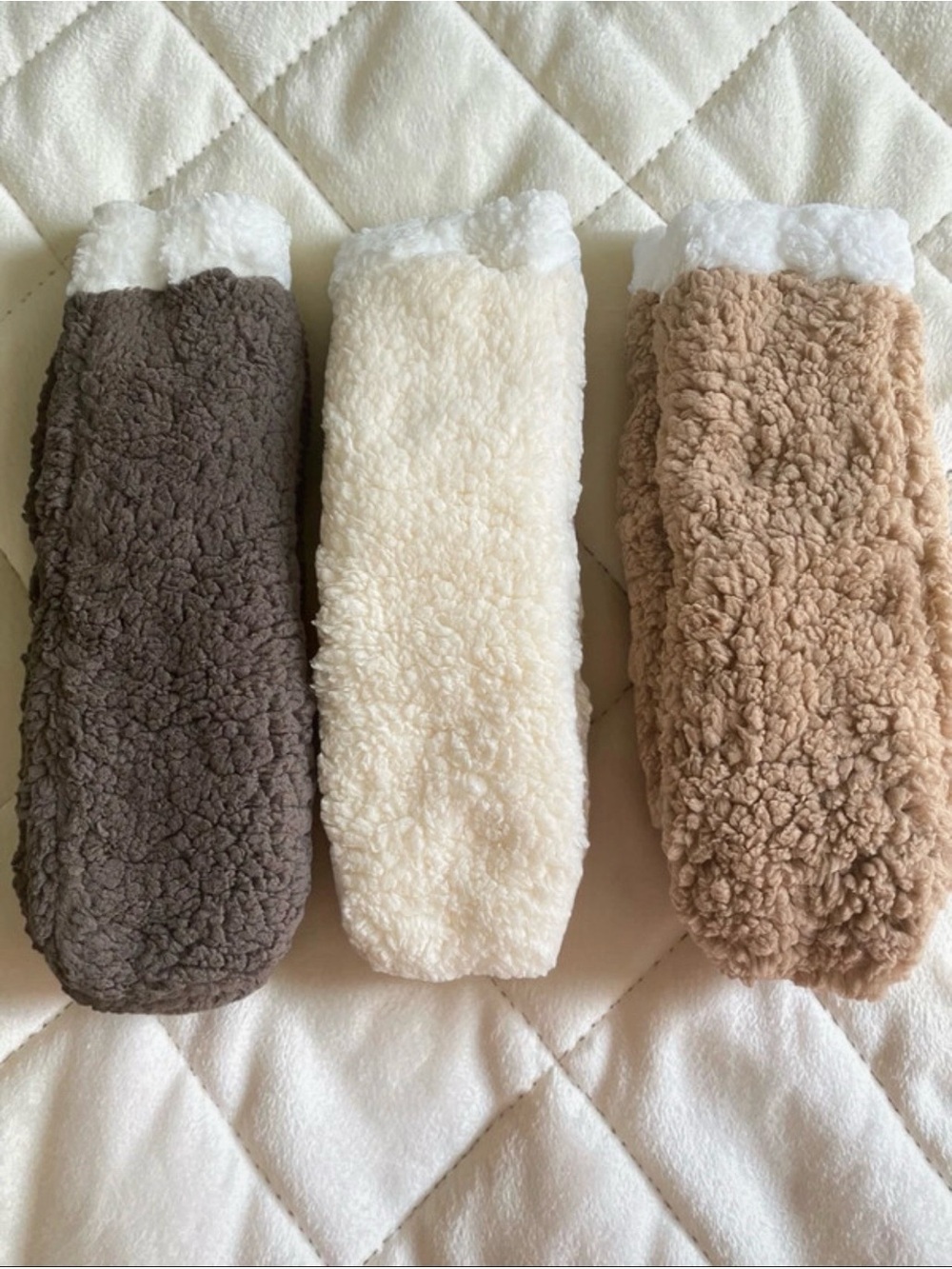 3 pair of Plush Sherpa Cozy Socks